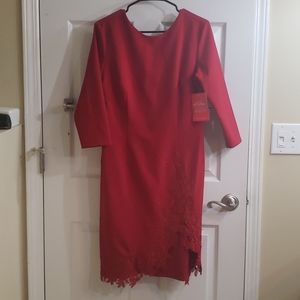 Red formal dress
